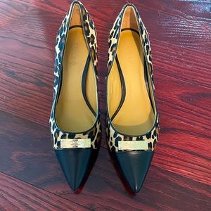 Coach calf hair pump